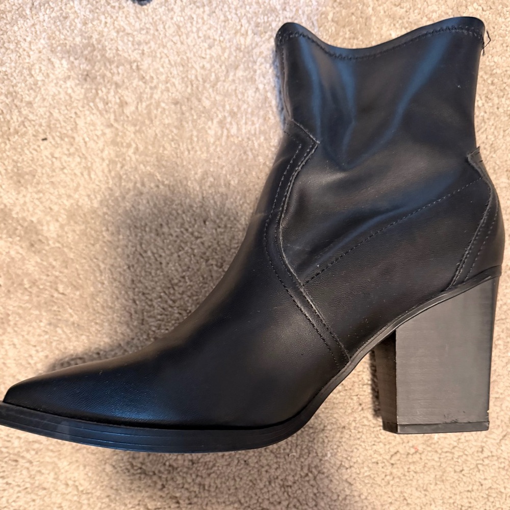 MIA Sleek Black Ankle Booties - Picture 2 of 3